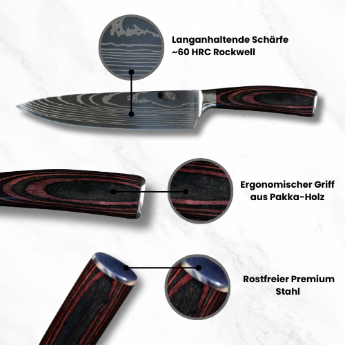 Messerset Classico - Qurve eine Marke von Calisso